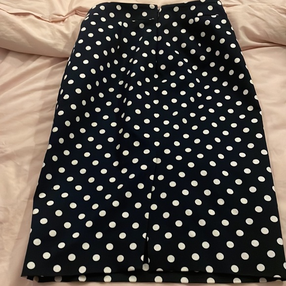 J crew 00 polka dot pencil skirt - Picture 2 of 6